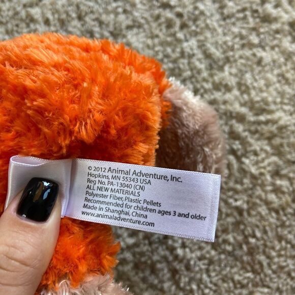 NWT Vtg 2012 Adventure 8” Halloween Teddy Bear Pumpkin Costume Stuffed Animal - Picture 4 of 7